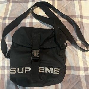 Supreme SS23 Military Field Side Bag Black - USED